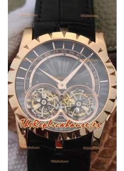 Replica Roger Dubuis Excalibur RDDBEX0280 Reloj Réplica a Espejo 1:1 Caja en Oro Rosado
