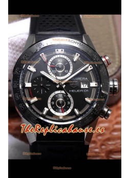 Tag Heuer Carrera Heuer 01 Reloj Réplica Suizo Caja de Acero Bisel de Cerámica 43MM