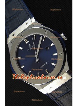 Hublot Classic Fusion Réplica Suizo en Titanio color Azul - Réplica a Espejo 1:1