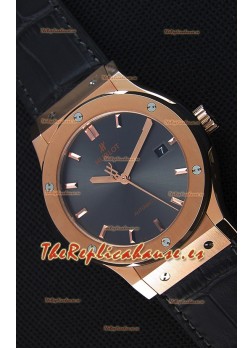 Hublot Classic Fusion Racing Reloj Réplica Suizo en Oro King color Gris - Réplica a Espejo 1:1