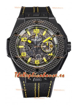Hublot Big Bang F1 "King Carbon" Edition Chronograph Reloj Réplica Suiza 