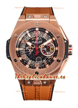 Hublot Big Bang Edición F1 "King Gold" Cronógrafo Oro Rosado Reloj Réplica Suiza 