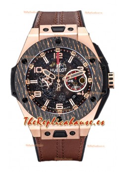 Hublot Big Bang Edición F1 "King Carbon Gold" Cronógrafo Reloj Réplica Suiza 
