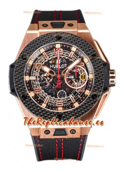 Hublot Big Bang Edición F1 "King Carbon Gold" Cronógrafo Reloj Réplica Suiza 