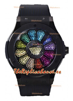 Hublot Classic Edición Fusion Takashi Murakami Reloj Suizo Cerámica Réplica Espejo 1:1