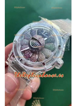 Hublot Classic Fusion Takashi Murakami Sapphire Rainbow Reloj Movimiento Suizo 45MM