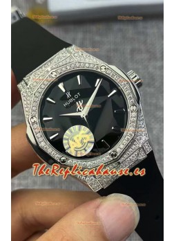 Hublot Classic Fusion Edición Orlinski PAVE Dial Negro Reloj Réplica Suizo 40MM