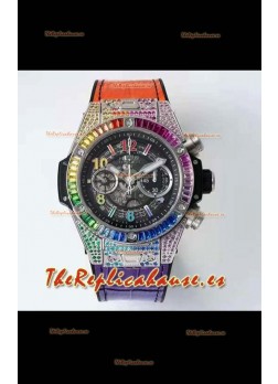 Hublot Big Bang UNICO Rainbow Reloj Réplica Suizo a Espejo 1:1