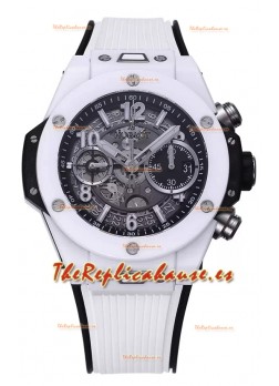 Hublot Big Bang Unico Caja de Cerámica Blanca Edición Reloj Réplica a Espejo 1:1