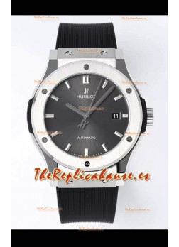 Hublot Classic Fusion Acero Dial Gris 42MM Reloj Réplica Suizo Calidad Espejo 1:1