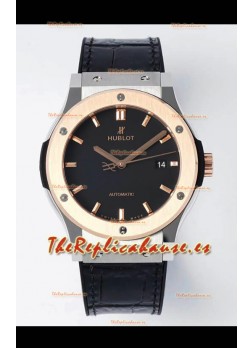 Hublot Classic Fusion Dial Negro de Dos Tonos 42MM Reloj Réplica Suizo Calidad Espejo 1:1