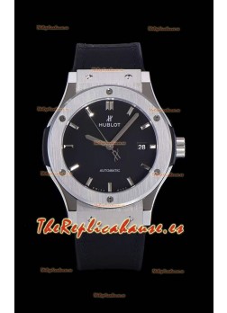 Hublot Classic Fusion Reloj Réplica Suizo a espejo 1:1 Caja de Acero 904L Dial Negro