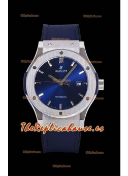 Hublot Classic Fusion Reloj Réplica Suizo a espejo 1:1 Caja de Acero 904L Dial Azul