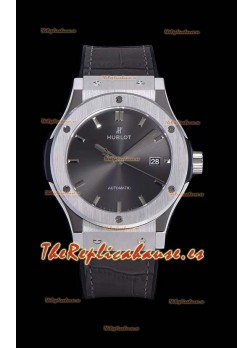 Hublot Classic Fusion Reloj Réplica Suizo a espejo 1:1 Caja en Acero 904L Dial Gris