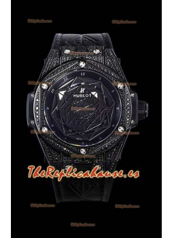 Hublot Big Bang One Click Sang Bleu Reloj Réplica a espejo 1:1 en Caja de Cerámica - 45MM