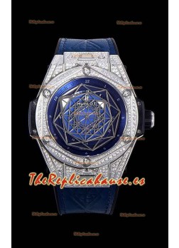 Hublot Big Bang One Click Sang Bleu Reloj Réplica a espejo 1:1 Caja en Acero Inoxidable 45MM - Dial Azul