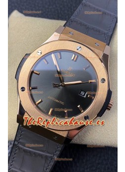 Hublot Classic Fusion Reloj Réplica Suizo a Espejo 1:1 Caja en Acero 904L Dial Gris 42MM