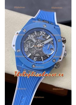 Hublot Big Bang Unico Azul PVD Reloj Réplica Suizo Edición Espejo 1:1
