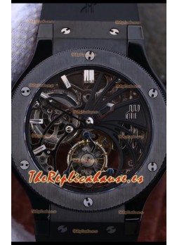 Hublot Classic Fusion Tourbillon Reloj Réplica Suizo a Espejo 1:1 - Caja Cerámica 45MM