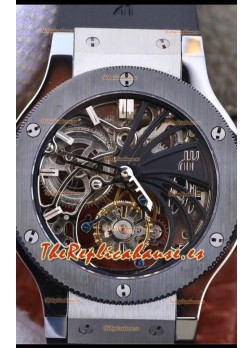 Hublot Classic Fusion Tourbillon Reloj Réplica Suizo a Espejo 1:1 - Caja de Acero 45MM