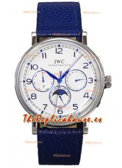 IWC Portofino Calendario Perpetuo IW3446 Dial Blanco Reloj Réplica Suiza 