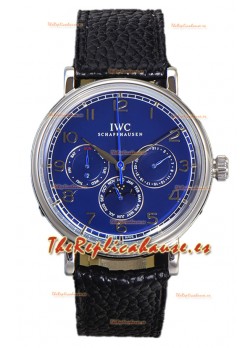 IWC Portofino Calendario Perpetuo IW3446 Dial Azul Reloj Réplica Suiza 