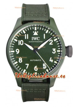 IWC Big Pilot's Edición Top Gun Woodland 43MM Caja Cerámica Reloj Réplica Suiza 