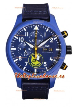 IWC Pilot's Chronograph Blue Angels Cerámica IW389109 Réplica Espejo 1:1 en Dial Azul