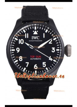 IWC Big Pilot's IW326906 Edición Top Gun 43MM Correa Nylon Negra Cerámica Réplica Suiza 