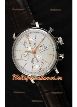 IWC Portofino Chronograph IW391022 Dial Blanco Réplica a Espejo 1:1