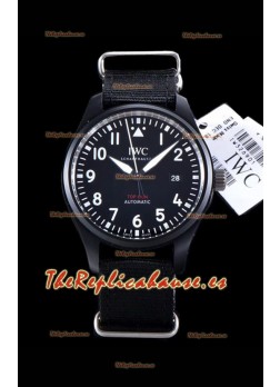 IWC Pilot's Automatic Top Gun Reloj Réplica a Espejo 1:1 en Caja de Cerámica