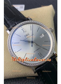 IWC Portofino Automático Calidad Espejo 1:1 Dial Acero Caja Acero 904L Reloj Réplica Suizo