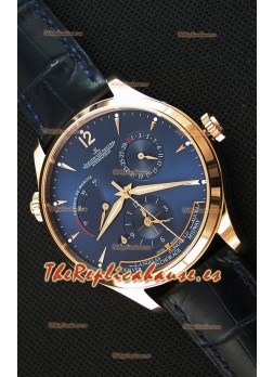 Jaeger LeCoultre Master Geographic Indicador de Reserva de Energía Reloj Réplica Suizo Oro Rosado