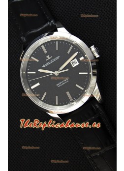 Jaeger LeCoultre Geophysic True Second Reloj Caja de Acero Dial Negro