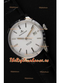 Jaeger LeCoultre Geophysic True Second Reloj Caja de Acero Dial Blanco