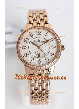 Jaeger-LeCoultre Rendez-Vous Acero Dia y Noche Reloj Suizo Réplica Espejo 1:1 Oro Rosado
