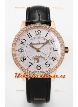 Jaeger-LeCoultre Rendez-Vous Acero Dia y Noche Reloj Suizo Réplica Espejo 1:1 Oro Rosado