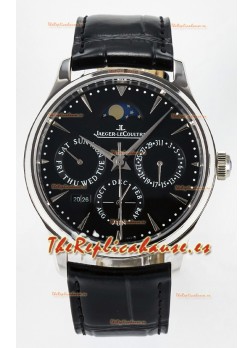 Jaeger LeCoultre Super Clone Master Ultra-Thin Calendario Perpetuo Dial Negro