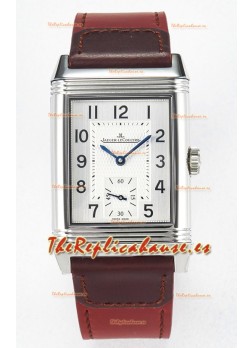 Jaeger-LeCoultre Reverso Super Clone DuoFace Negro/Blanco Reloj Réplica Acero 