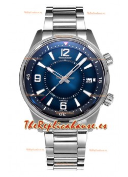 Jaeger LeCoultre Polaris Date Dial Azul Correa Acero Reloj Réplica Espejo 1:1 42MM