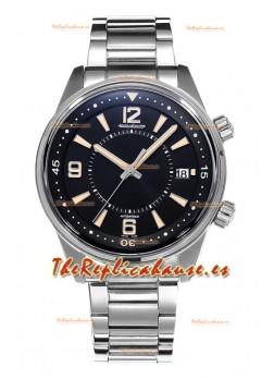 Jaeger LeCoultre Polaris Date Dial Negro Correa Acero Reloj Réplica Espejo 1:1 42MM