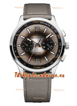Jaeger LeCoultre Polaris Q902843J Chronograph Dial Gris Correa Nylon Reloj Réplica Suiza 