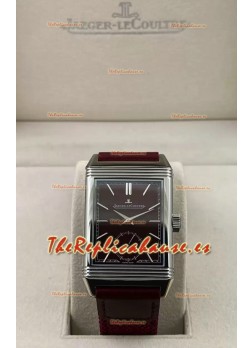 Jaeger-LeCoultre Reverso DuoFace Reloj Caja Acero Dial Rojo en Movimiento Suizo Automático