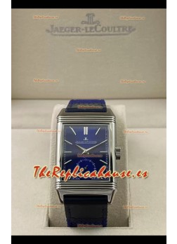Jaeger-LeCoultre Reverso DuoFace Reloj Caja Acero Dial Azul en Movimiento Suizo Automático