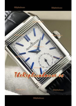 Jaeger-LeCoultre Reverso DuoFace Reloj Caja Acero Dial Fuerte Azul en Movimiento Suizo Automático