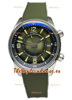 Jaeger LeCoultre Polaris Date Dial Verde Correa Goma Reloj Réplica Espejo 1:1 42MM