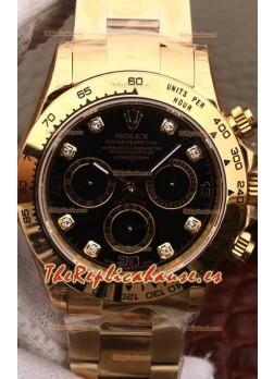 Rolex Cosmograph Daytona 116508 Oro Amarillo Movimiento Original Cal.4130  - Reloj de Acero Ultimate 904L Mejorado