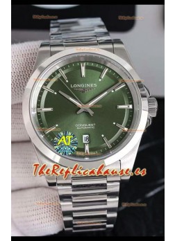 Largoines Conquest Automatic Dial Verde Reloj Automático en Caja Acero