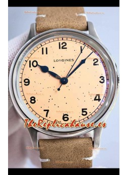 Largoines Heritage Military Reloj Acero Inoxidable en Movimiento Suizo Automático 