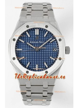 Audemars Piguet Royal Oak 15500 41MM Dial Azul Acero 904L Movimiento CALIBRE 4302 Réplica a Espejo 1:1